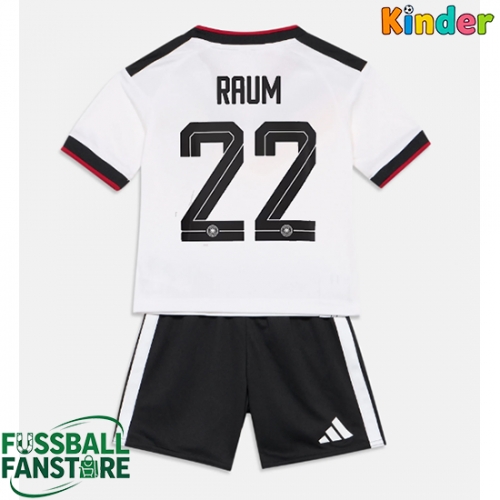 Deutschland David Raum #22 Replik Heimtrikot Kinder WM 2026 Kurzarm (+ Kurze Hosen)